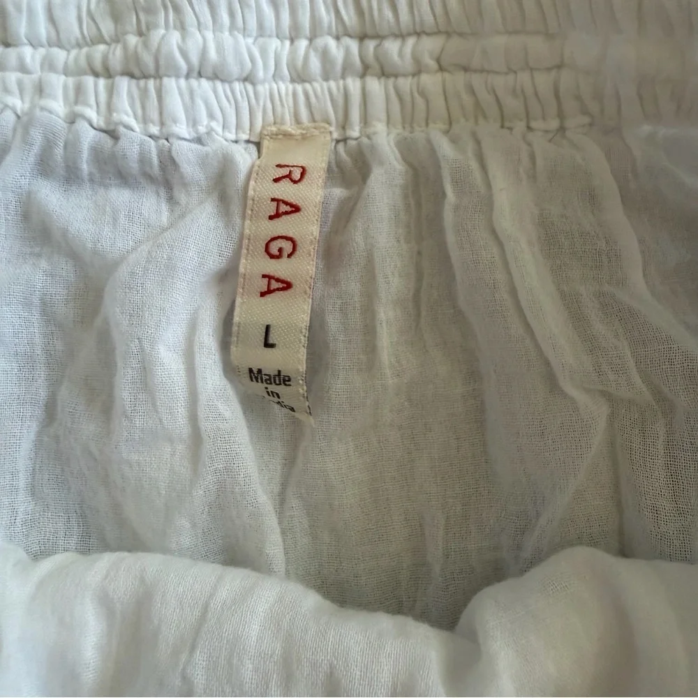Raga GIRLS lined embroidered skirt white with lilac NWOT - Picture 3 of 4